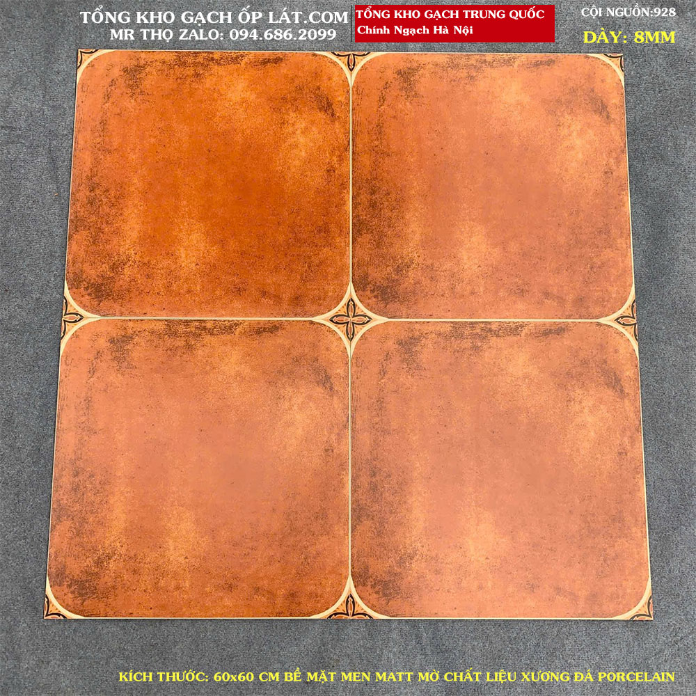 Gạch lát nền giả cổ 60x60 cội nguồn 928